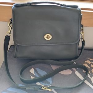 LODEN Green Vintage Coach COURT Bag Satchel Style #9870